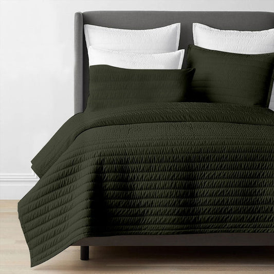 Channel stitch - Pure Cotton Sateen Quilt Sets-0