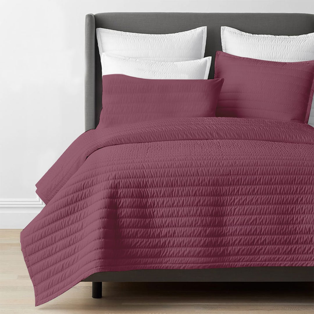Channel stitch - Pure Cotton Sateen Quilt Sets-6