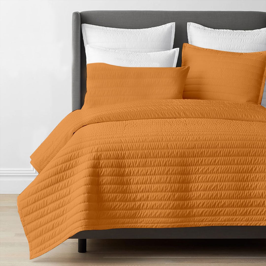 Channel stitch - Pure Cotton Sateen Quilt Sets-4